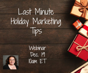 Webinar: Last Minute Holiday Marketing Tips @ online | Herndon | Virginia | United States