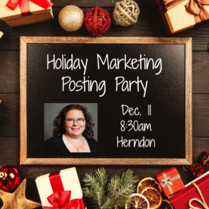 Holiday Marketing Posting Party @ Pinot's Palette | Herndon | Virginia | United States