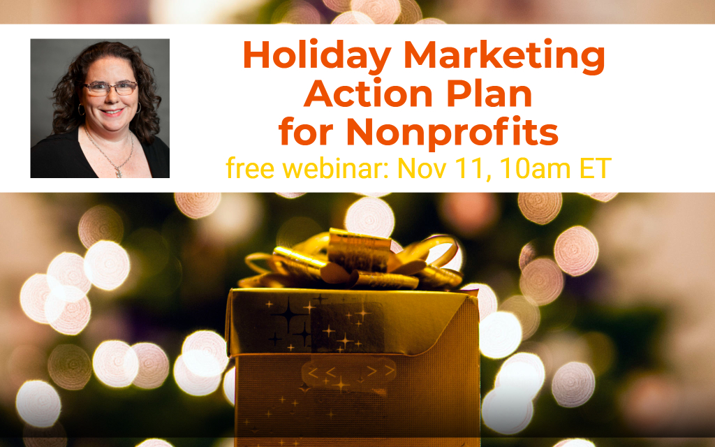 Holiday Marketing Action Plan for Nonprofits webinar